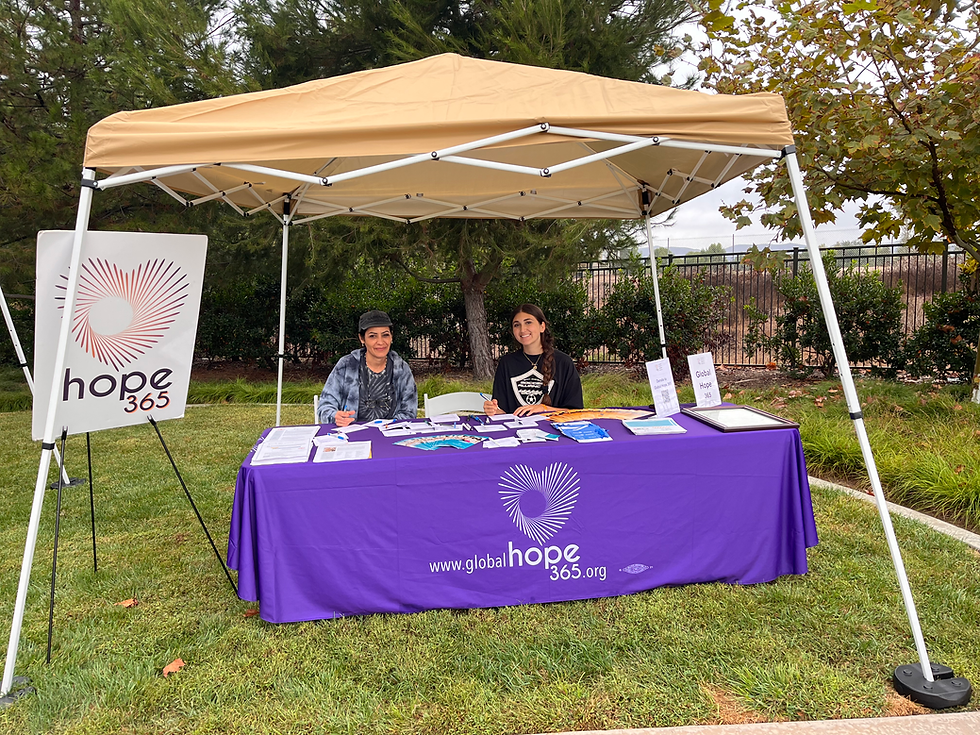 Global Hope 365 table