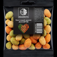 Арахис в хрустящей корочке со вкусом АССОРТИ, 50 г