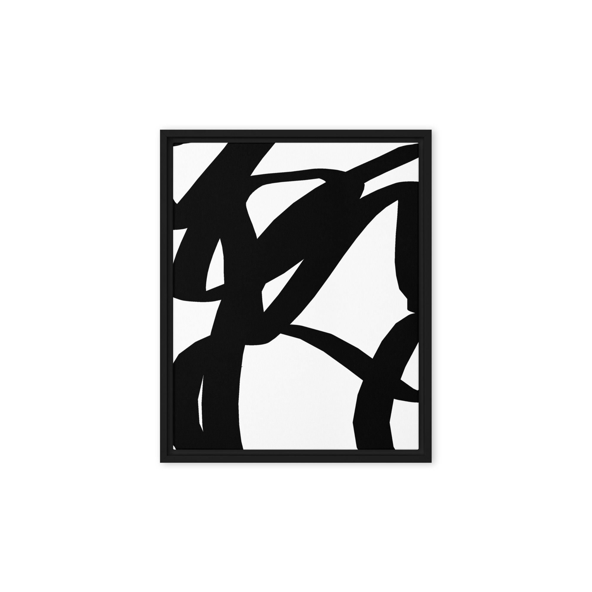 Calligraphy Ribbons A Framed Canvas