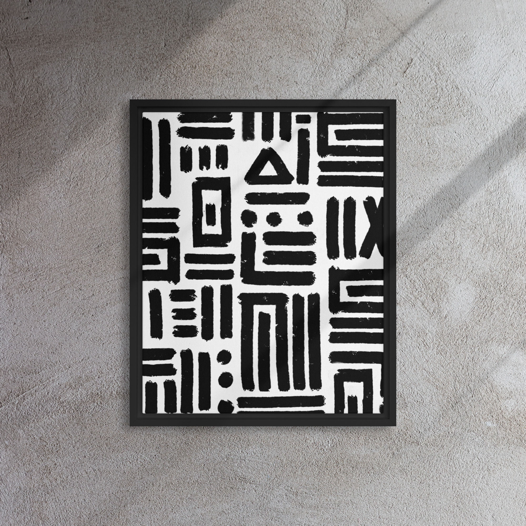 Modern Tribes Phase II B Framed Canvas