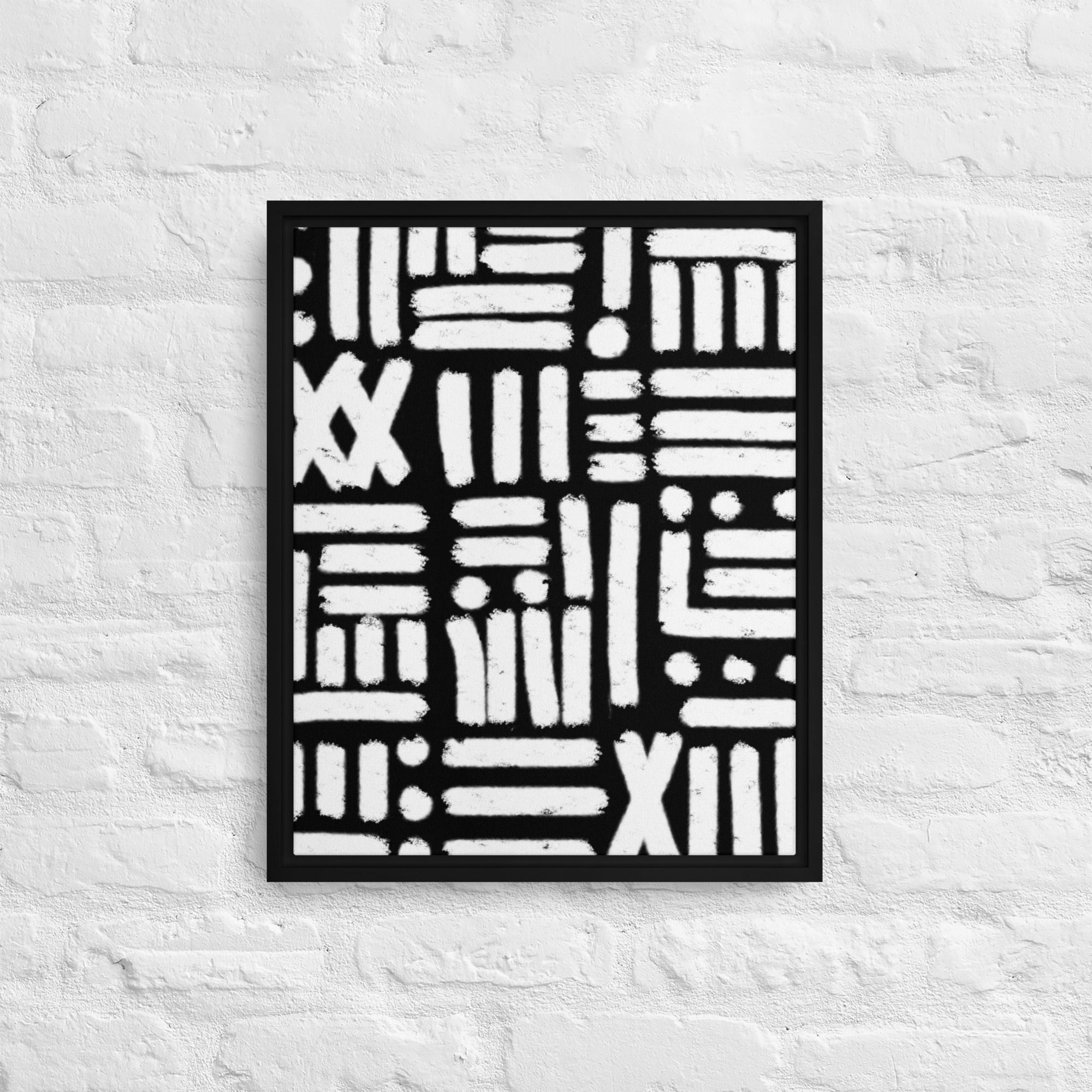 Modern Tribes A Framed Canvas