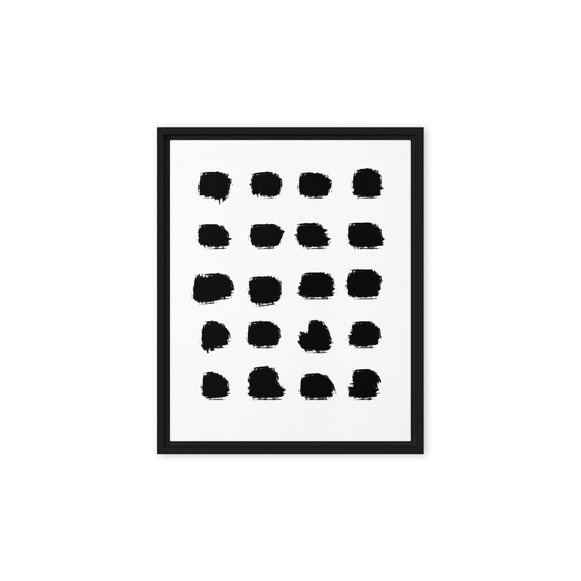 Smudge Theory: 20 Tribes Framed Canvas
