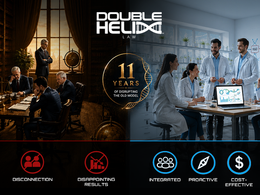 Double Helix Law 11th Anniversary: 11 Years of Better Life Sciences IP Outcomes by Disrupting the Old Model