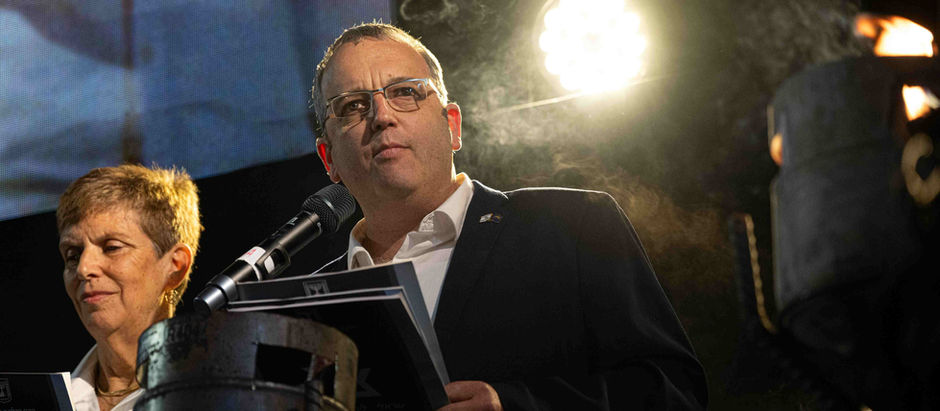 חה"כ גלעד קריב נואם בטקס הדלקת המשואות הדמוקרטי