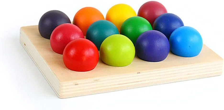 Miniatura: Set de bolas de madera en su base