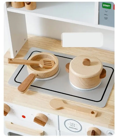 Miniatura: Cocina de Madera Blanca y Natural