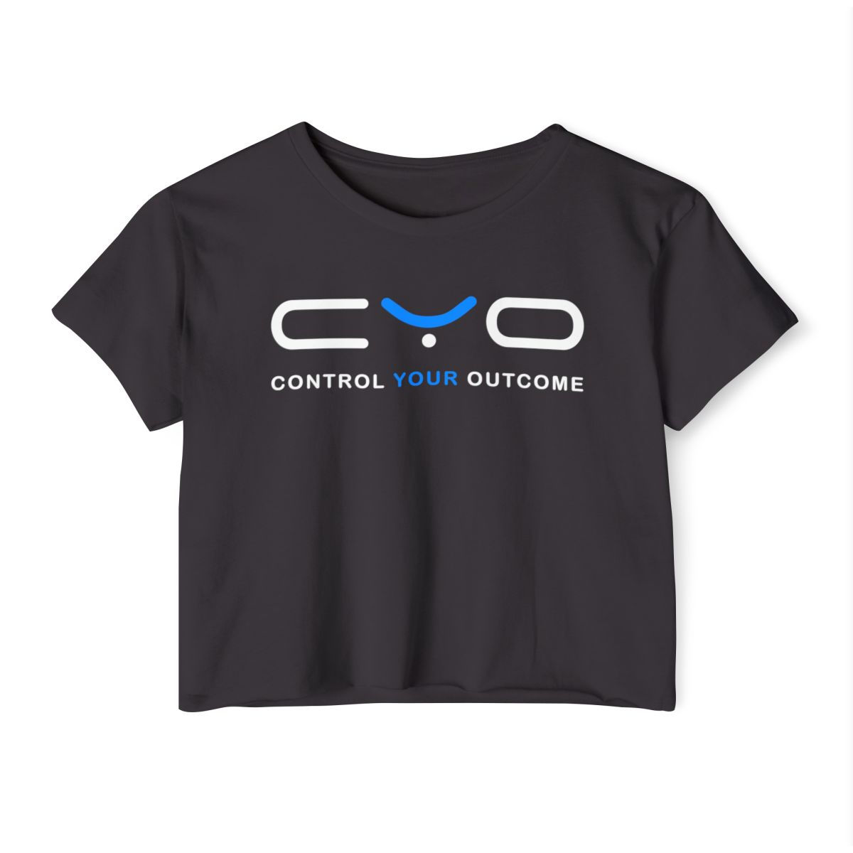 CYO BLACK WHITE/BLUE CROP