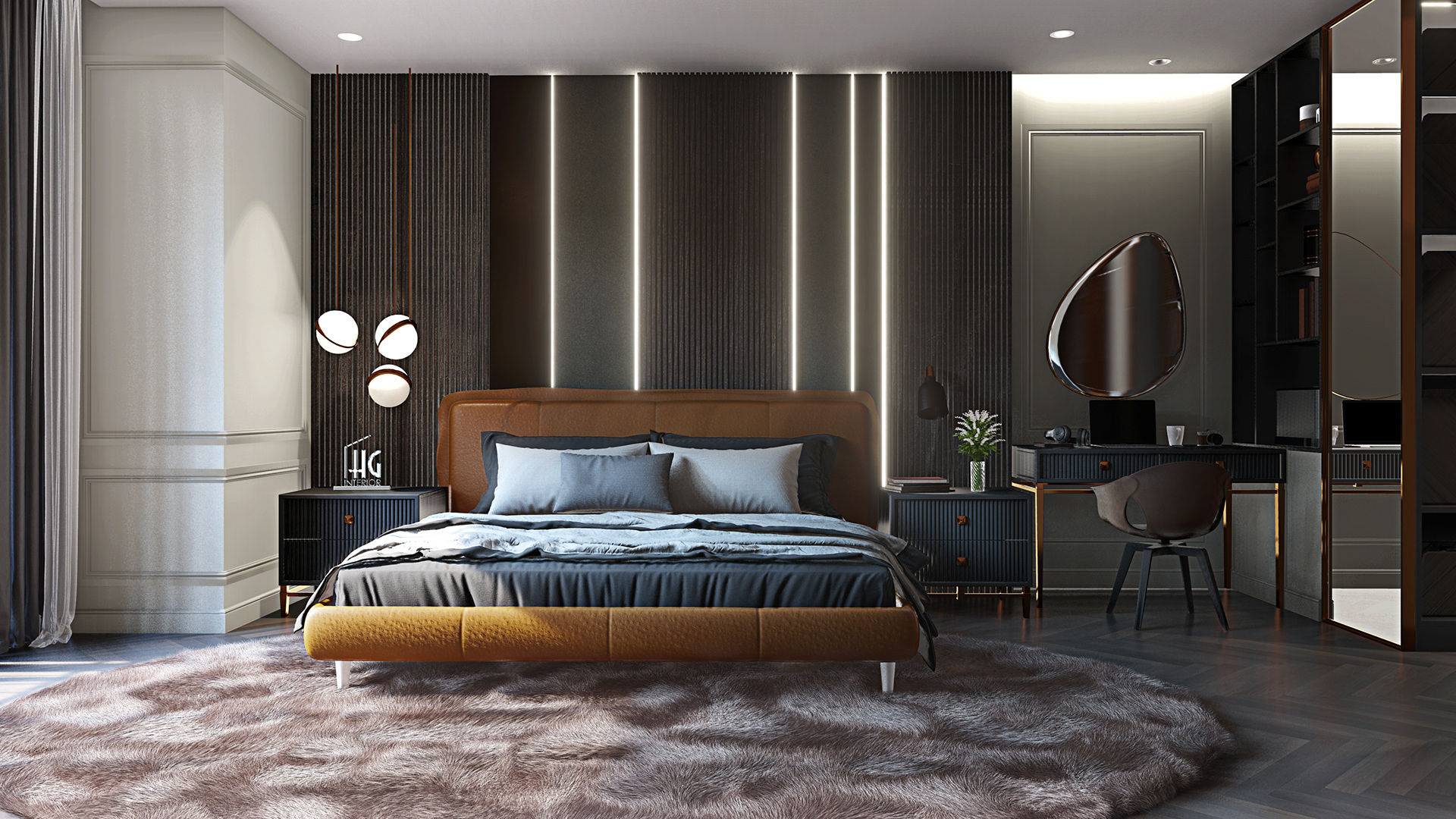 Modern bed