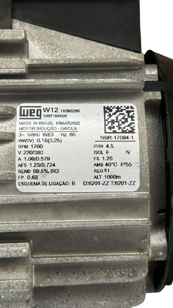 Miniatura: Motoredutor Weg Cestari Lo3 1 1:20 Ncj Iec56