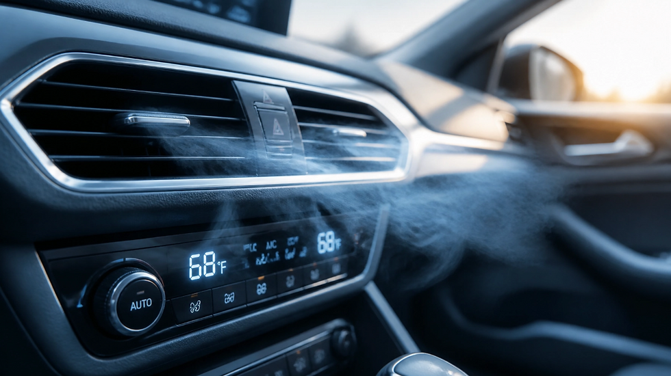 Professional car air conditioning repair venice fl to keep your vehicle cool during Florida summers. Air conditioning blowing cool air at 68 degrees.
