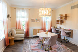 Downingtown West Chester Pink Boho Home Office