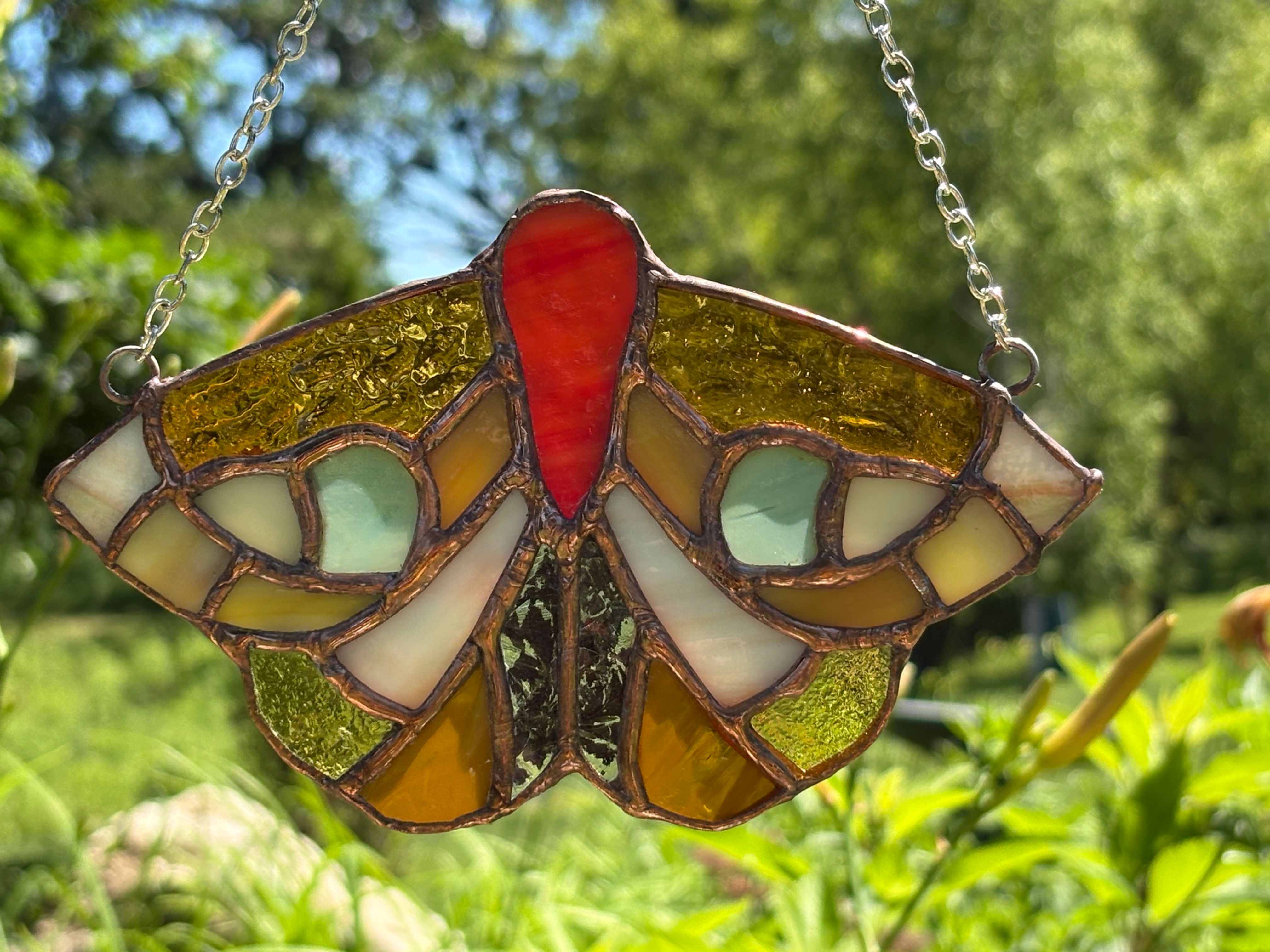 Stained glass Atlas Moth