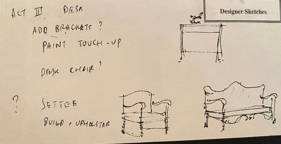 Designer Sketch for Furniture