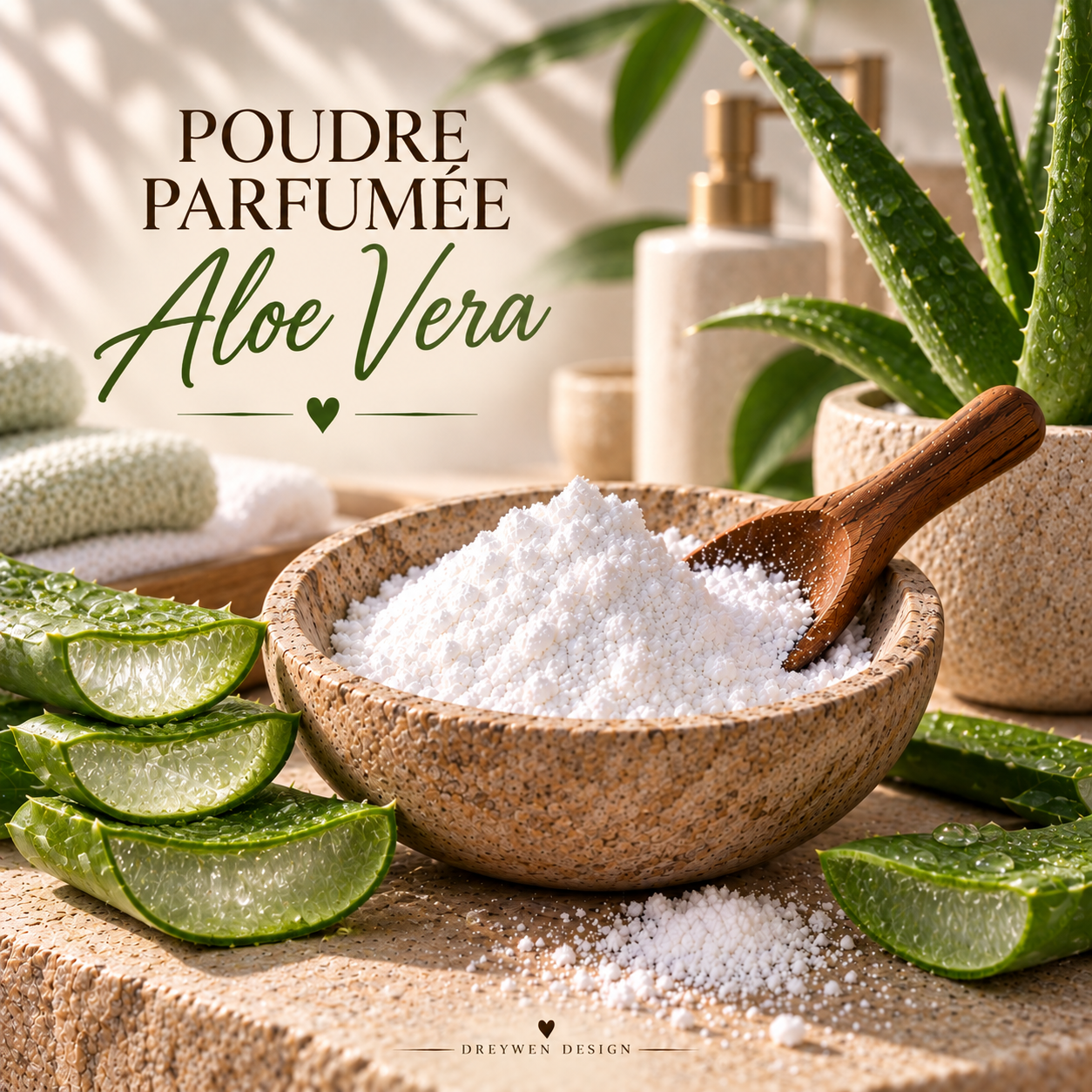 Poudre Parfumée Source d'aloé