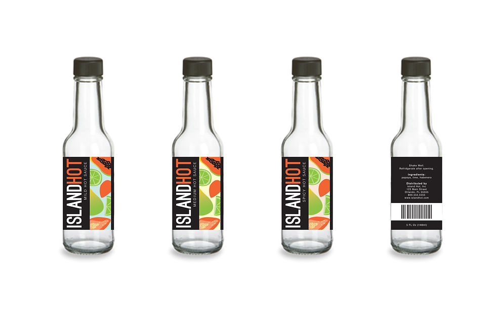 Island Hot Label Design