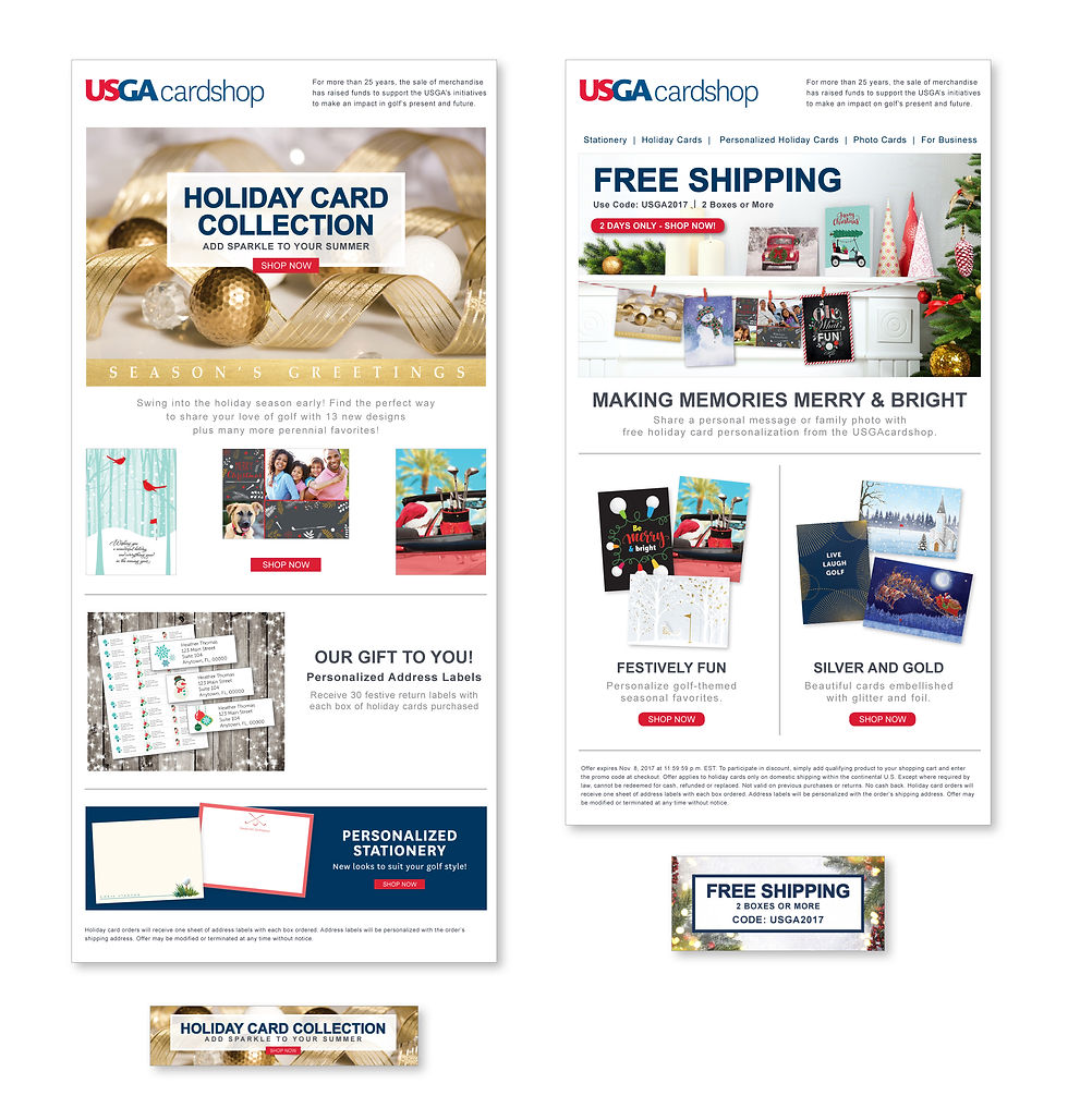 USGA Holiday Card Email Examples