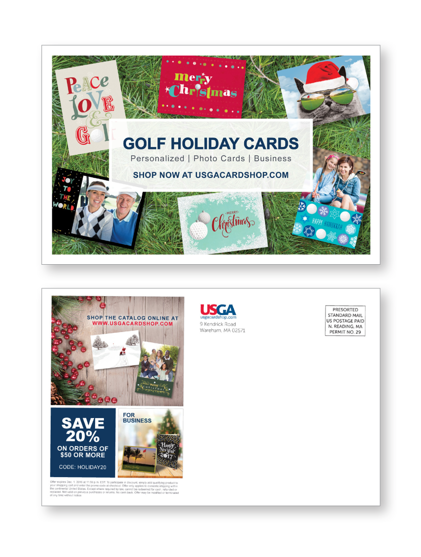 USGA Post Card Mailer