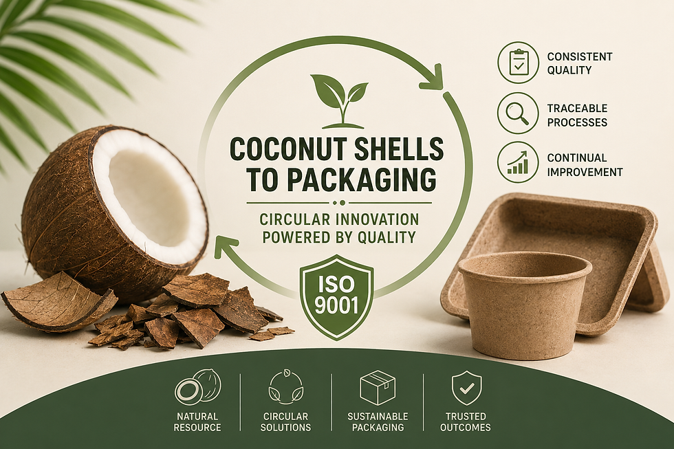 Turning Coconut Shells into Packaging and How ISO 9001 Helps with Circular Innovation
