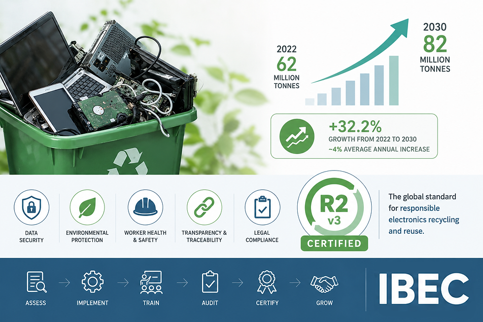 The Growing E-Waste Challenge: Why R2v3-Certified Recyclers Are More Important Than Ever