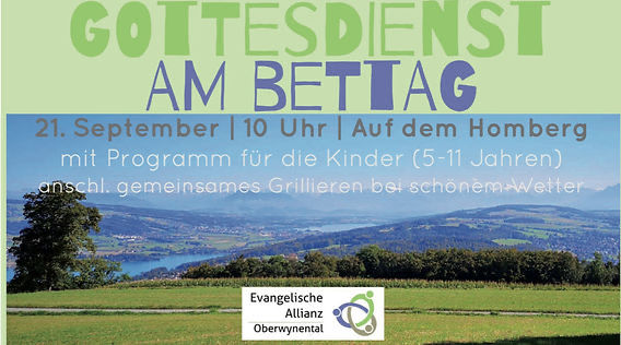 Allianzgottesdienst zum Eidg. Dank-, Buss- und Bettag