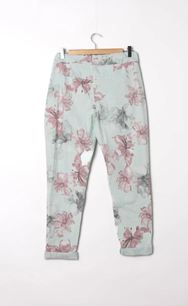 Thumbnail: Housut stretch Flower Green