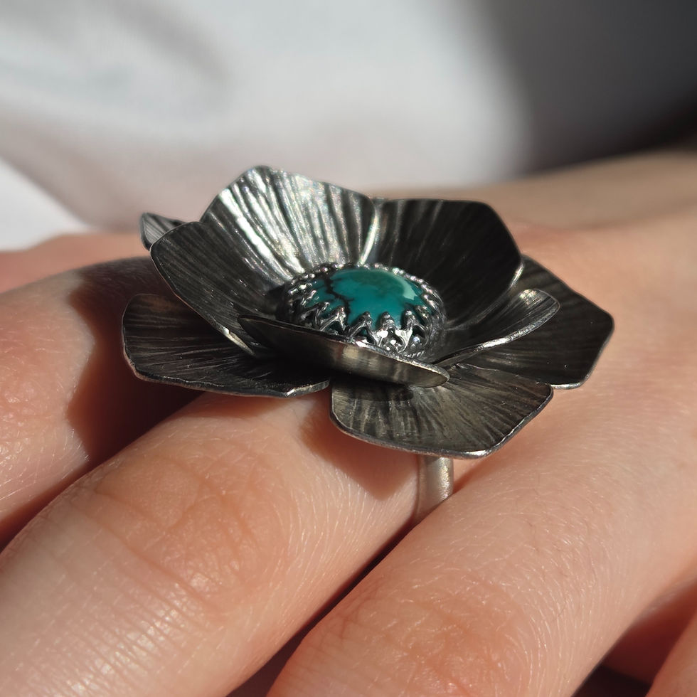 Thumbnail: Flower Queen Turquoise Ring
