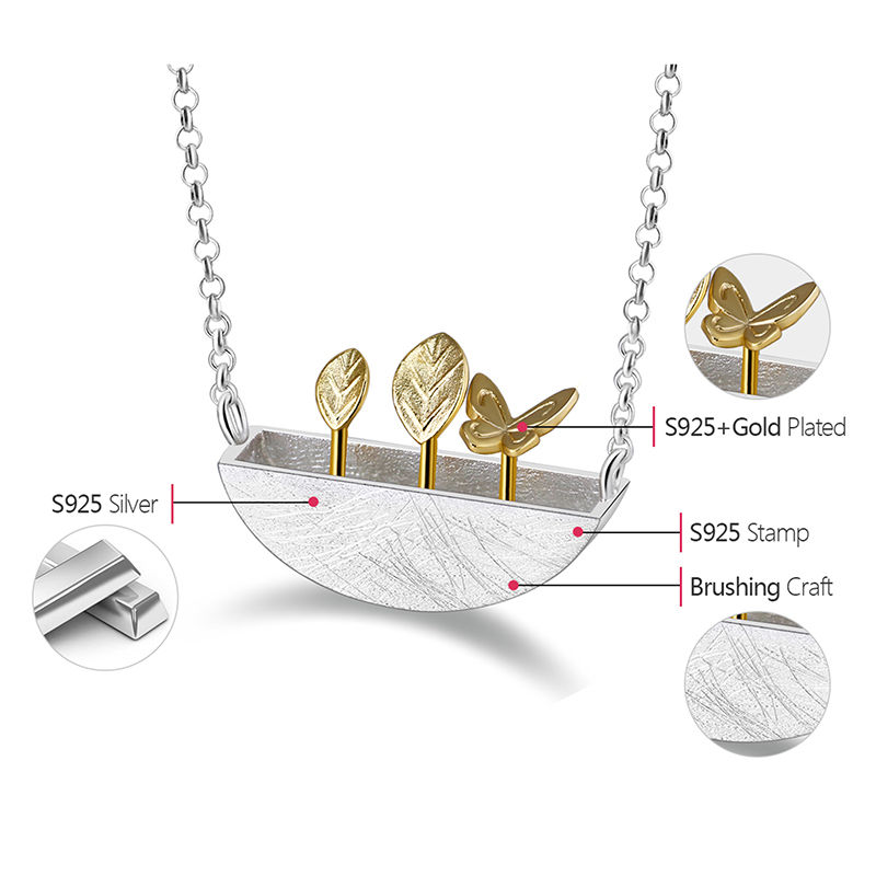 Thumbnail: Precious Metal List Mt Petite Garden Necklace