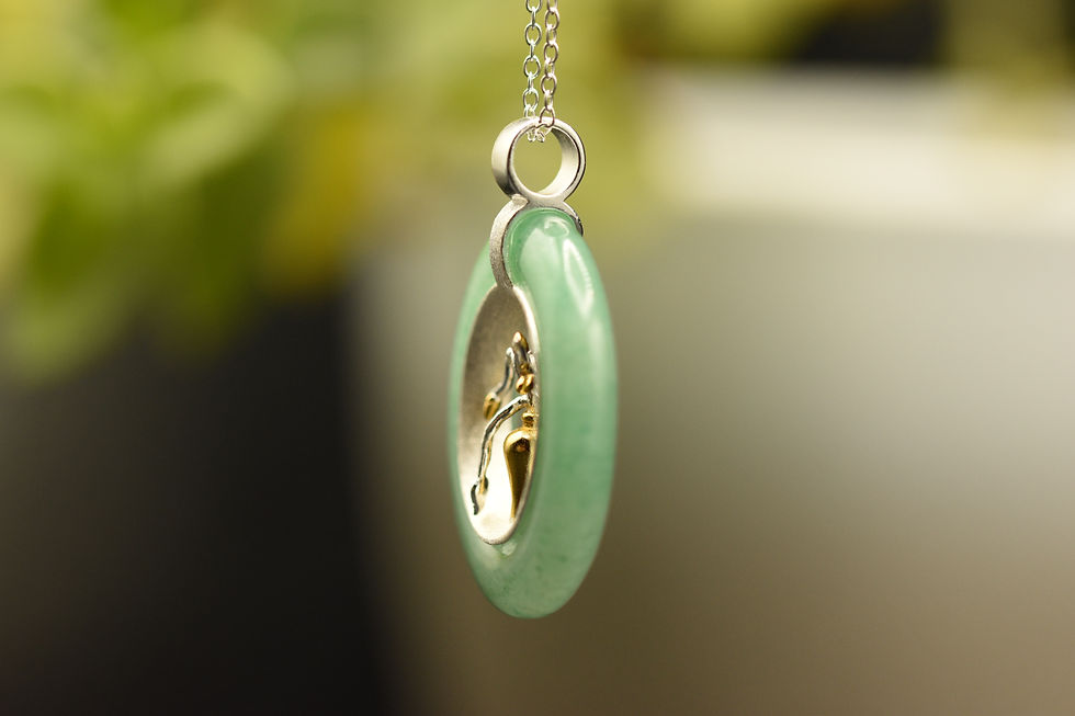Thumbnail: Ikebana Flower Art Necklace