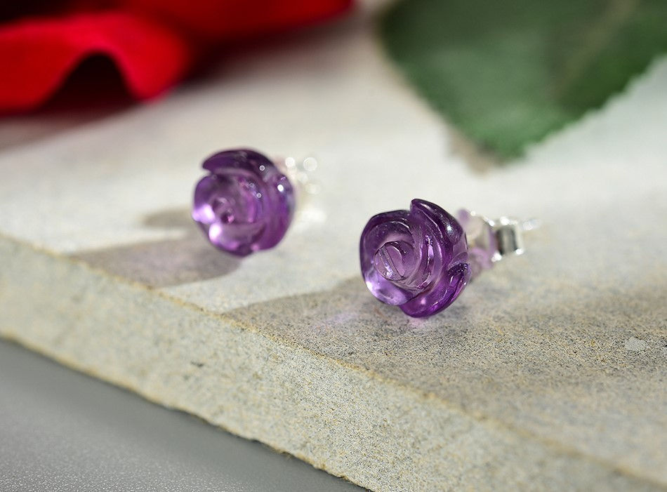 Thumbnail: Crystal Rose Earrings