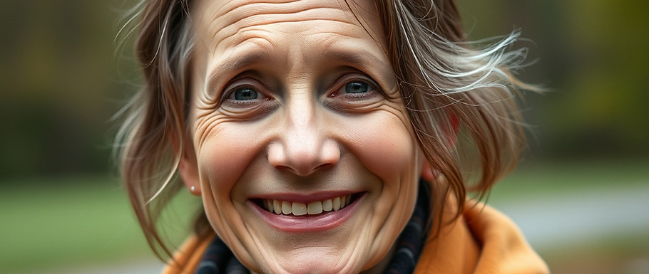 Chronic Fatigue Syndrome person outside sad but with a smile.jpg