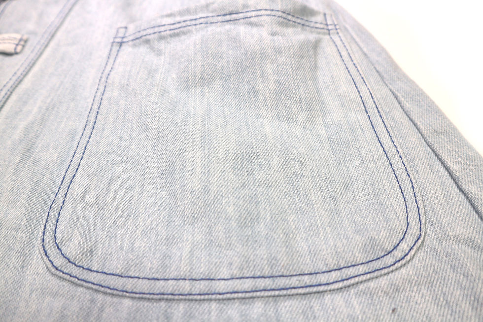 Thumbnail: M3LB/11oz Stone Washed Denim Tangzhuang