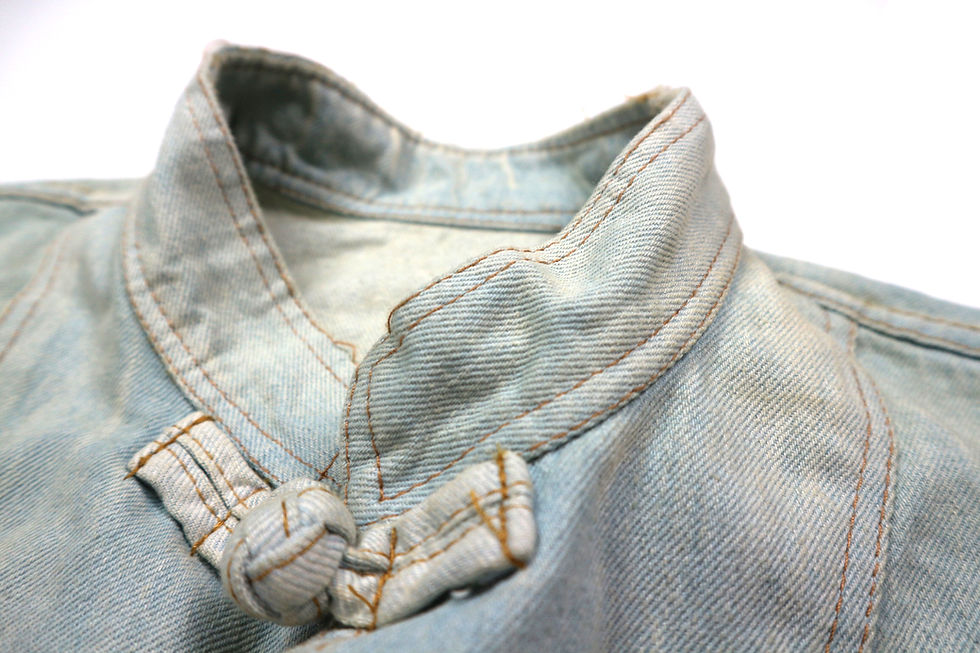 Thumbnail: LB21 Vintage Washed Denim Tangzhuang