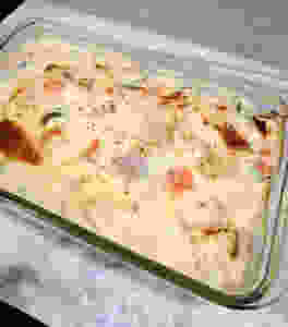 baked chicken and vegetables in white sauce recipe, baked chicken recipes, white sauce recipe, easy meal ideas, prep ahead meal ideas, indian food recipe blog whiskmixstir, sheetal jandial