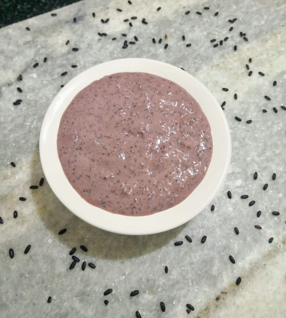 black rice phirni recipe, chak hao amubi recipe, rice pudding recipe, indian dessert recipes, simple indian recipes, traditional indian food recipe blog whiskmixstir, sheetal jandial