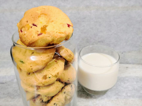 Eggless Custard Cookies