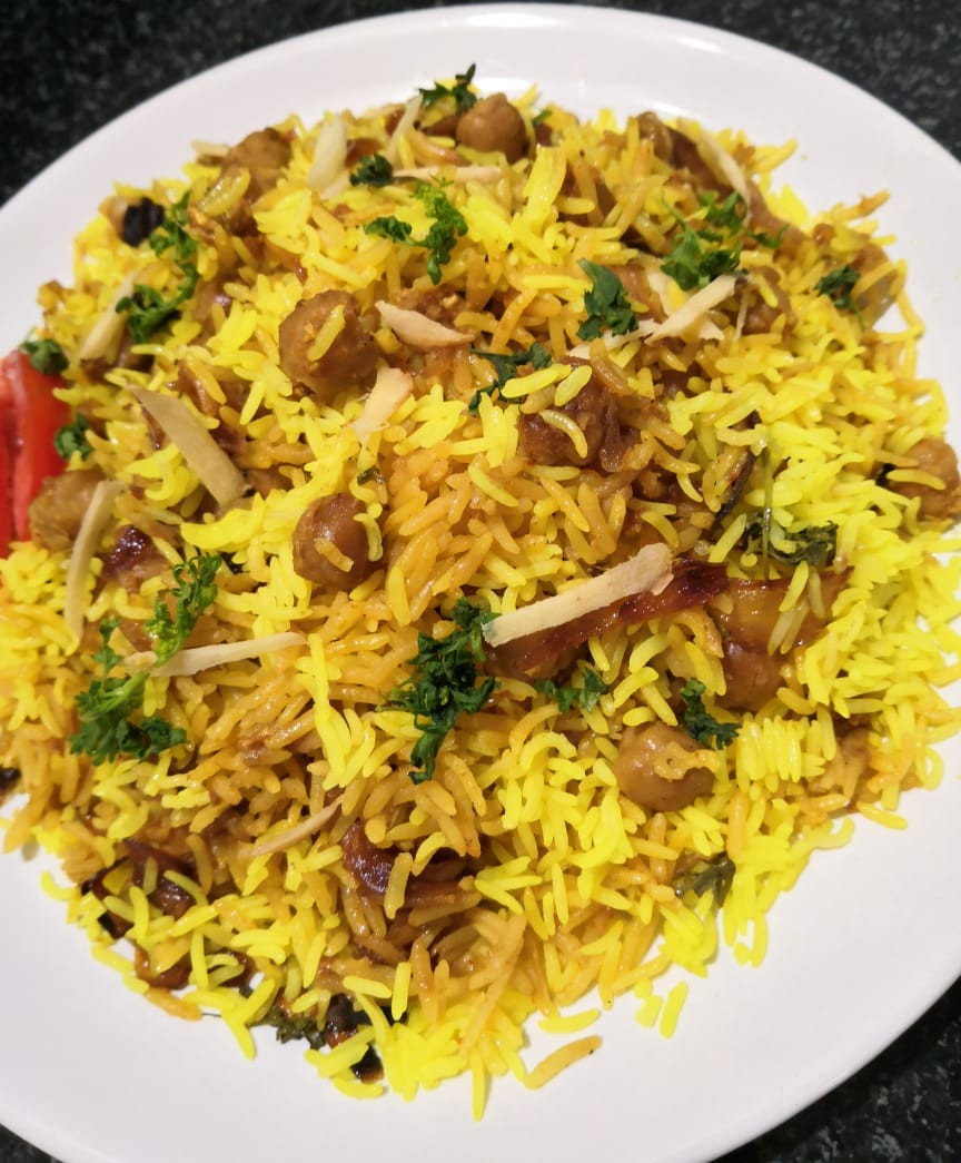 chole biryani recipe, chana biryani recipe, chickpeas biryani recipe, vegetarian dum biryani recipe, indian food recipe blog whiskmixstir, traditional indian recipes, chickpeas curry recipe, sheetal jandial