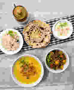 indian meal ideas, basic moong dal tadka recipe, quick and easy moong moong dal tadka recipe, simple indian meal recipe, lasuni moong dal tadka recipe, traditional indian food recipe blog WhiskMixStir, Sheetal Jandial
