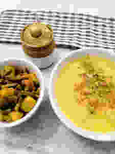 indian meal ideas, basic moong dal tadka recipe, quick and easy moong moong dal tadka recipe, simple indian meal recipe, lasuni moong dal tadka recipe, traditional indian food recipe blog WhiskMixStir, Sheetal Jandial