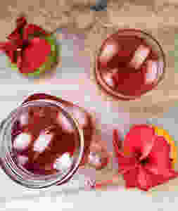 hibiscus tea recipe, hibiscus lemonade recipe, hibiscus herbal tea recipe, herbal iced tea recipe, summer coolers recipes, indian beverage recipes, traditional indian food recipe blog whiskmixstir, sheetal jandial