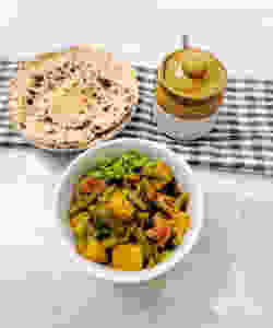 beans aloo recipe, green beans and potatoes recipes, indian masala recipe, traditional indian recipes, indian food recipe blog whiskmixstir, sheetal jandial