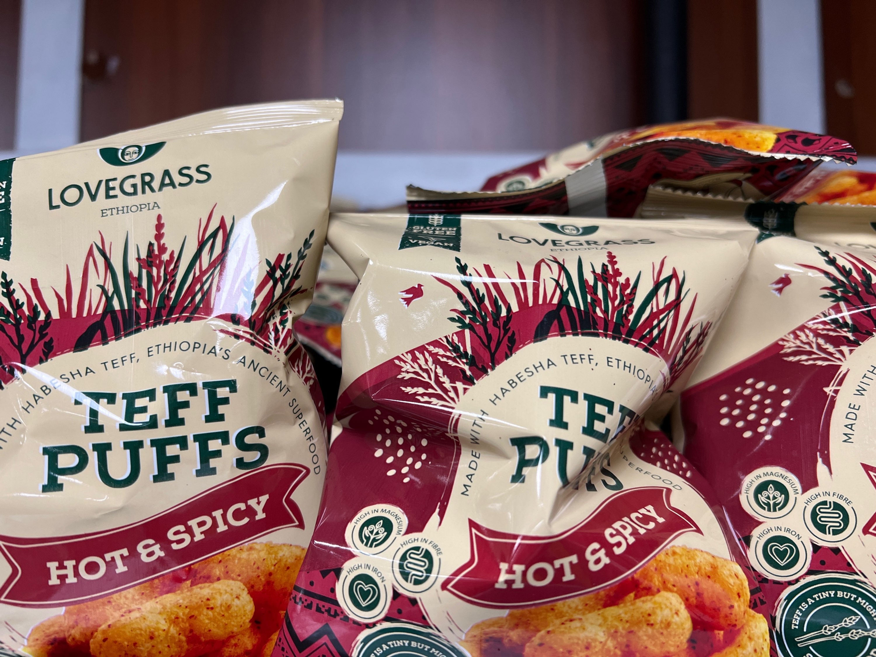 Teff puffs chips 25gm
