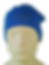Ansicht frontal: Beanie blau mit Spruch CANCER LIVES MATTER; bequemes Beanie bei Krebs