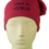 Miniaturbild: Ansicht frontal: Strick-Beanie pink mit Spruch NIMMS MIT HUMOR; mit Humor durch die haarlose Zeit