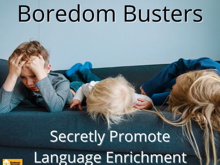 Boredom Busters (that secretly promote language enrichment)