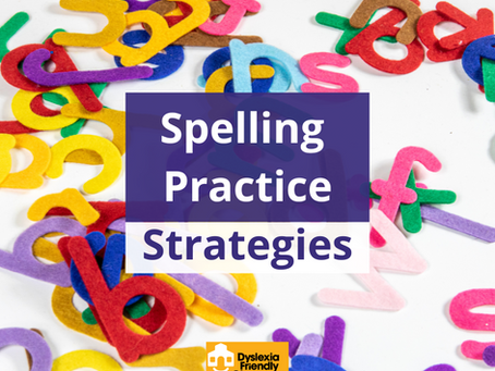 Spelling List Practice Strategies