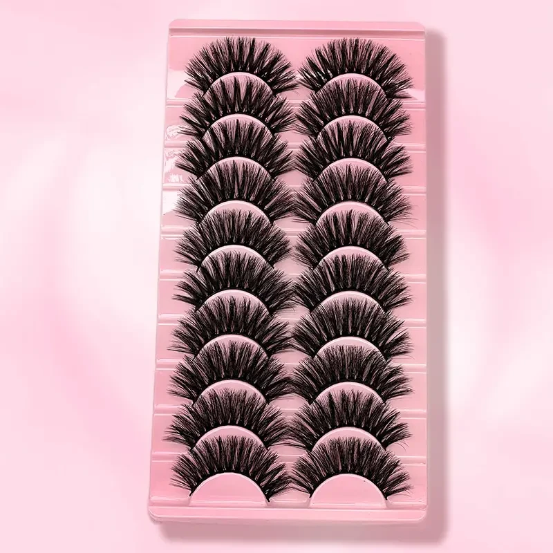 Miniatura: 10 Pairs 3D Fluffy Faux Mink Thick Curling Lashes
