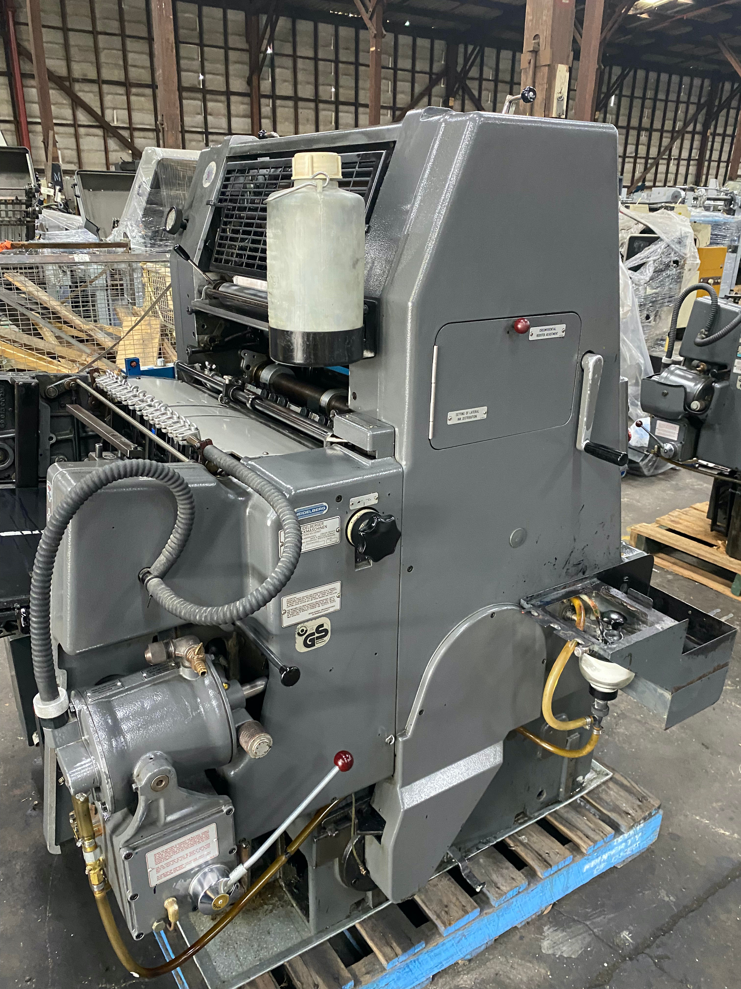 Heidelberg GTO 52NP Serial No 675 369 -522 70 Mil Numbering - B1