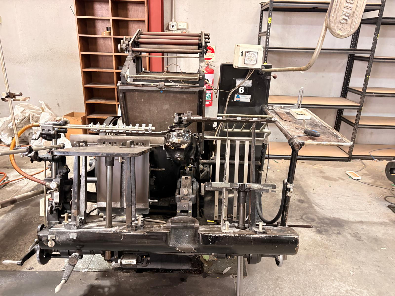 Heidelberg GTP Platen with foiling S/N: 60481 N