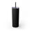 Thumbnail: 20oz Skinny Tumbler with Straw - 'Healthy Hair Starts With Hydration' 