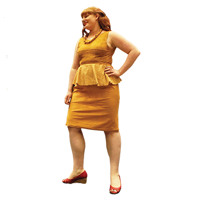 Thumbnail: PEPLUM PENCIL SKIRT